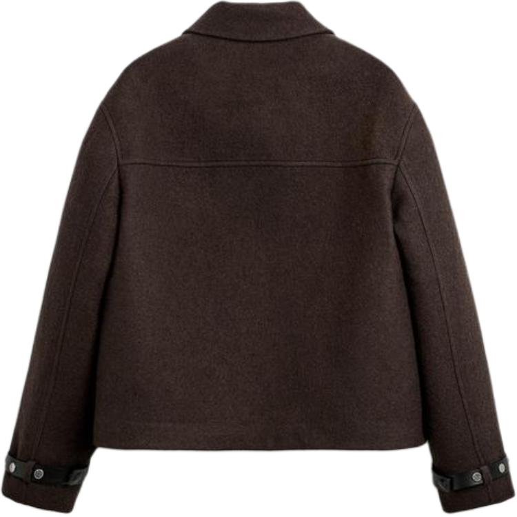 ZARA Куртка Nanushka X Nanushka мужская тёмно-коричневая, Dark Brown — фото 3
