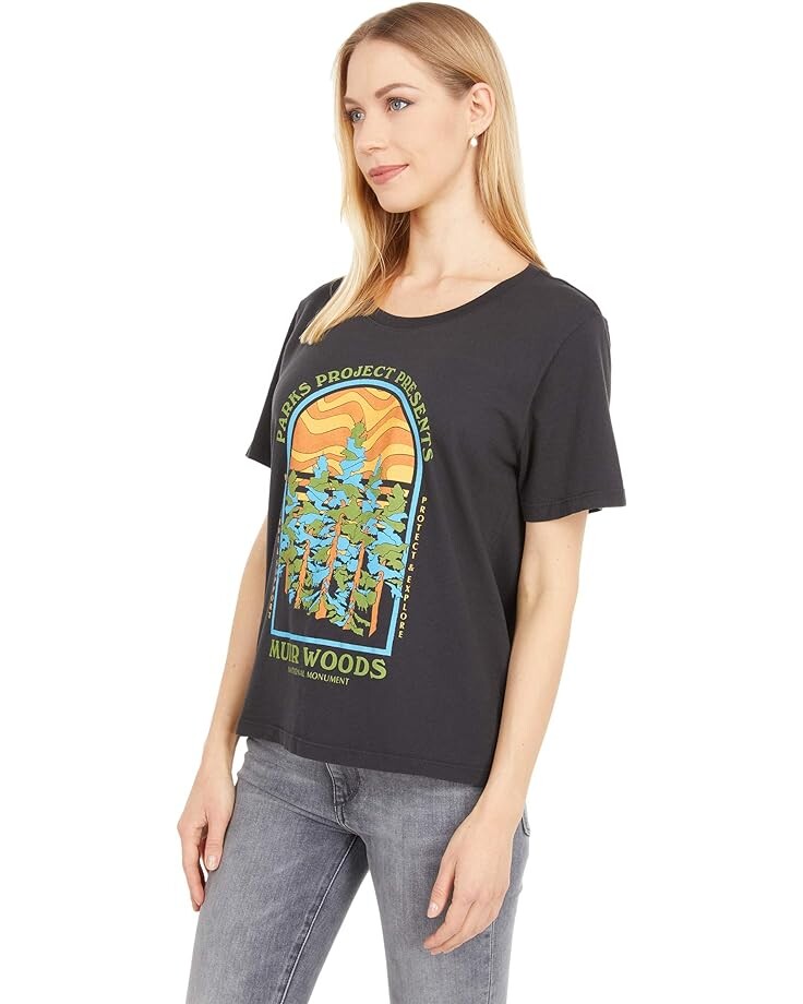 

Футболка Parks Project Muir Woods Cinco Tee, цвет Vintage Black