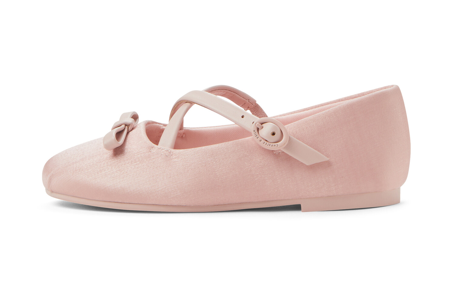 

Детские кожаные туфли Детские низкие однотонные Charles&Keith, розовый