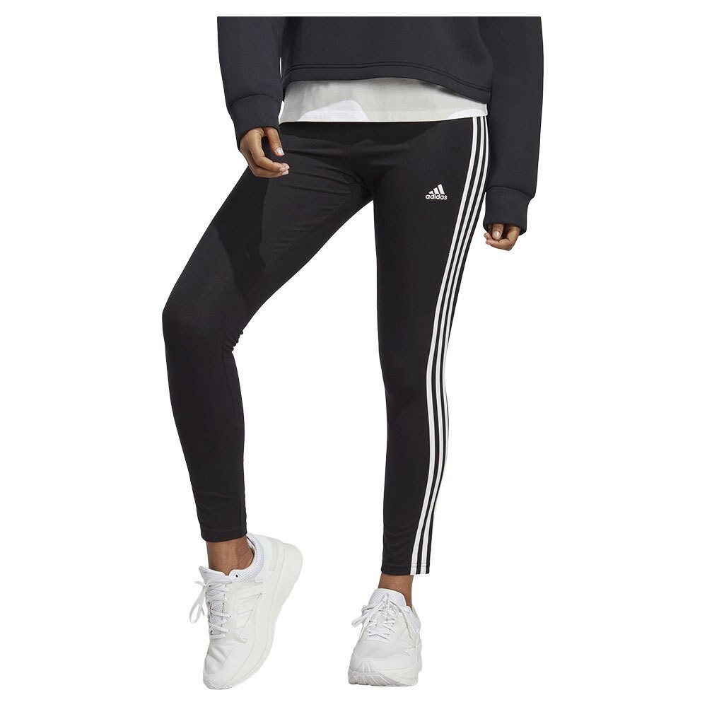 

Леггинсы adidas Essentials 3 Stripes High-Waisted Single, черный