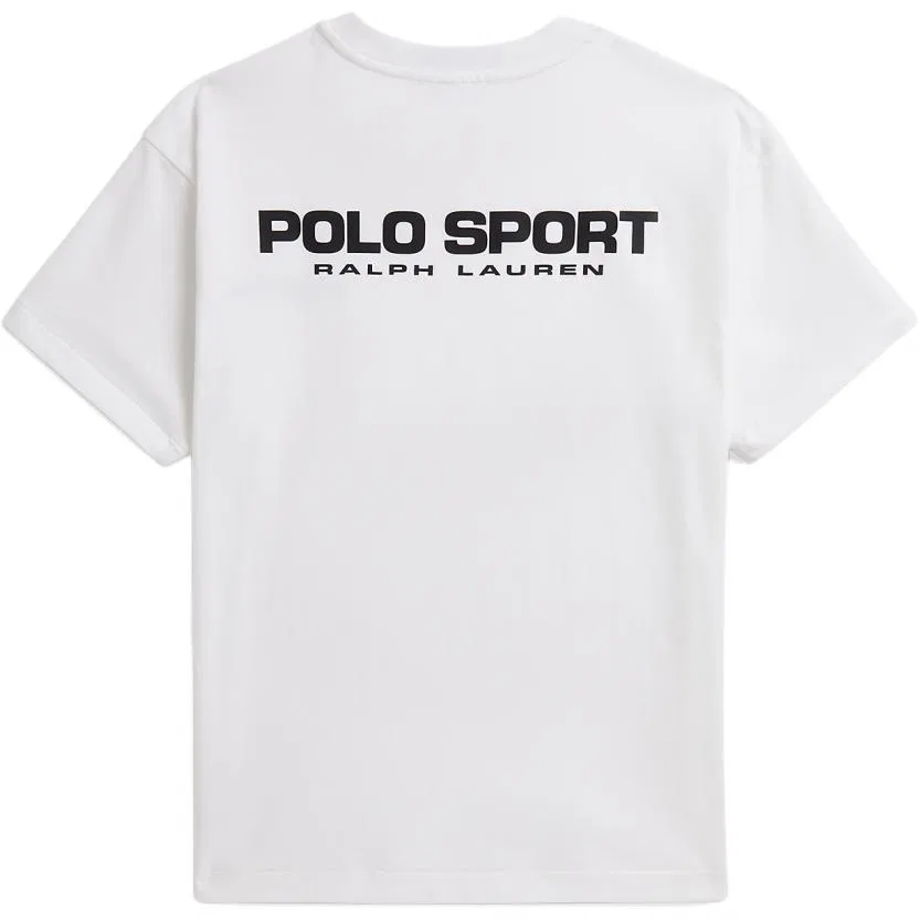 Футболка Polo Sport большого размера для детей Polo Ralph Lauren, White — фото 3