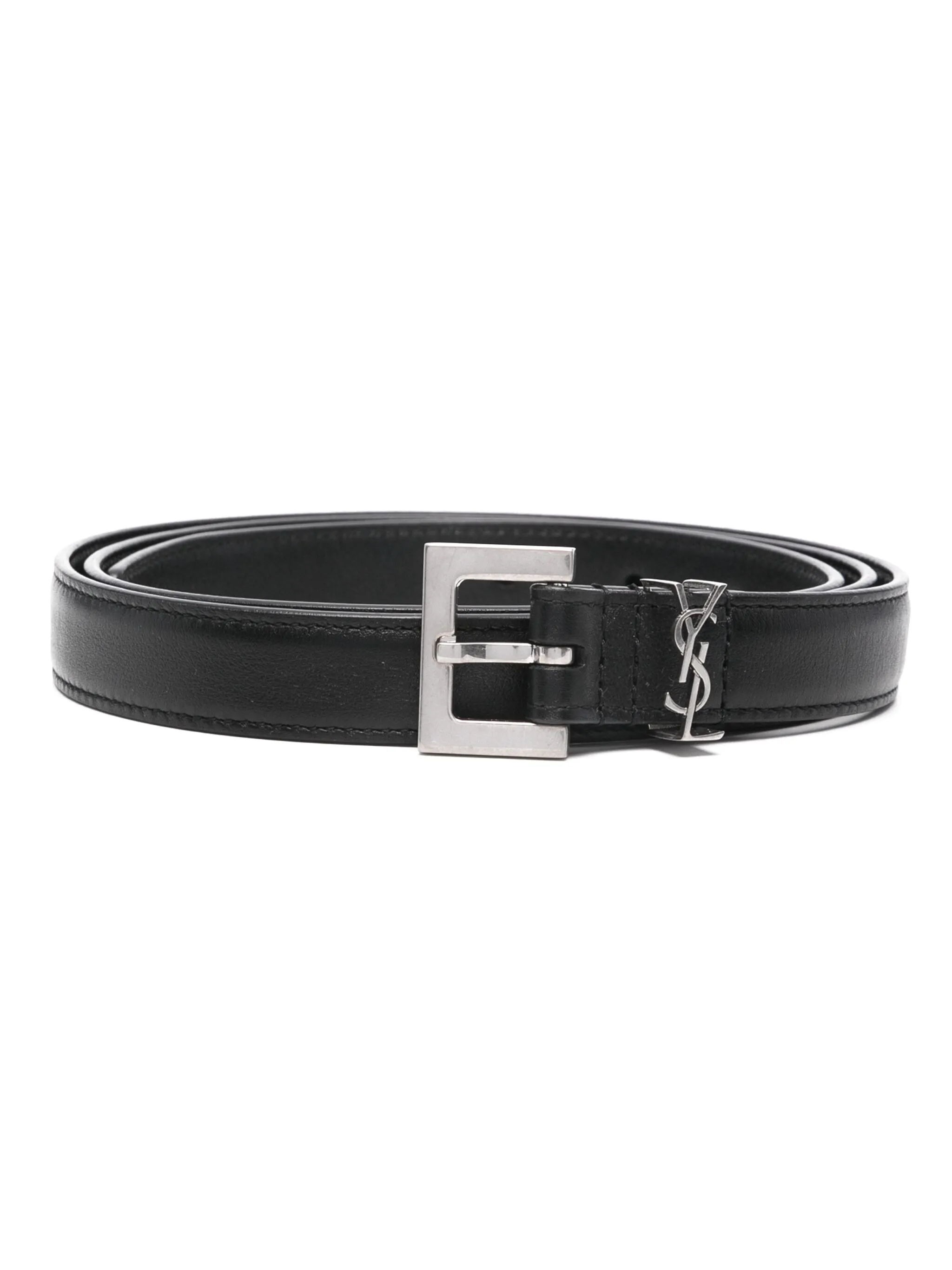 

Узкий ремень Cassandre Saint Laurent, черный