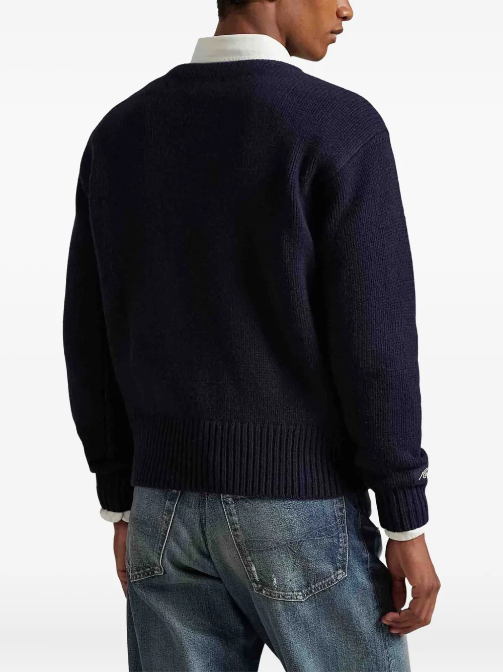 Свитер с круглым вырезом Yankees Polo Ralph Lauren, синий — фото 3