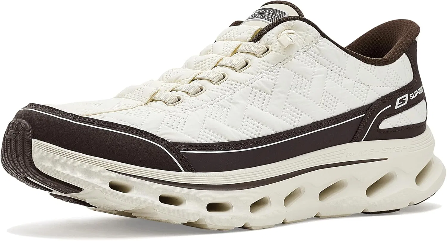 Мужские кроссовки Skechers Go Walk Glide-Step 2.0 Cosy Walker, Tan Textile Brown Trim