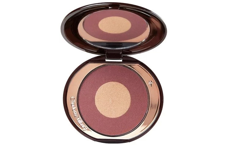 

Палетка румян Charlotte Tilbury Two Tone Cheek для коррекции тона кожи, контуринга, Walk of no shame, 8 г