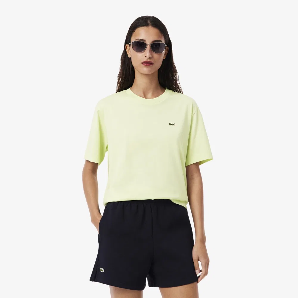 Футболка Lacoste Базовая Свободного кроя, Светло-зелёная