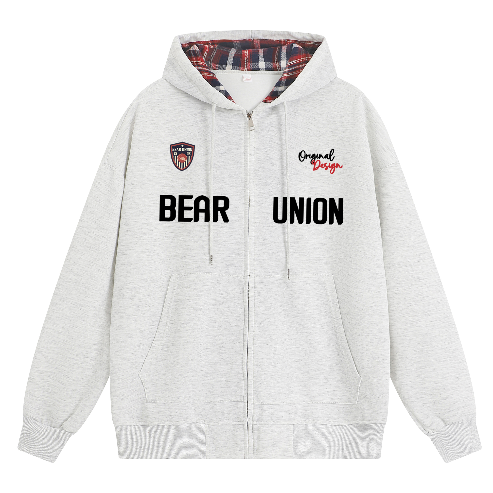 

Свитшот унисекс BEAR UNION, светло-серый