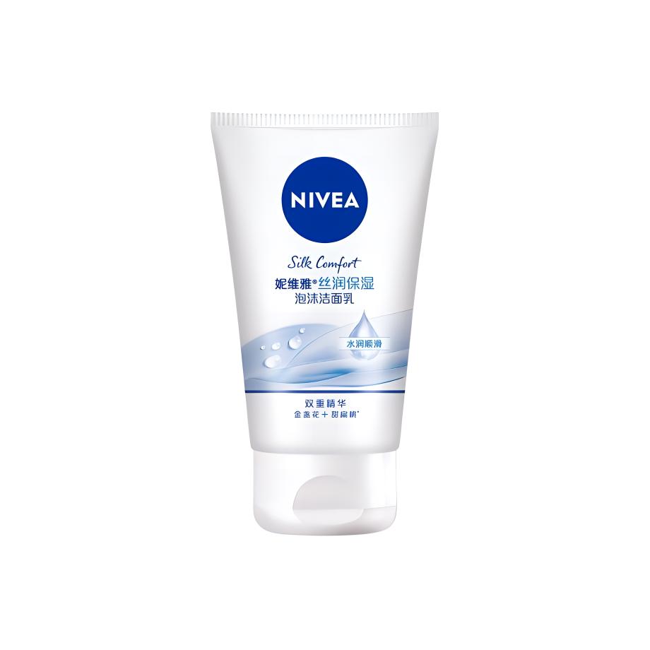 Очищающее молочко с шелковистой пенкой увлажняющее 100г/100г*2 NIVEA — фото 2