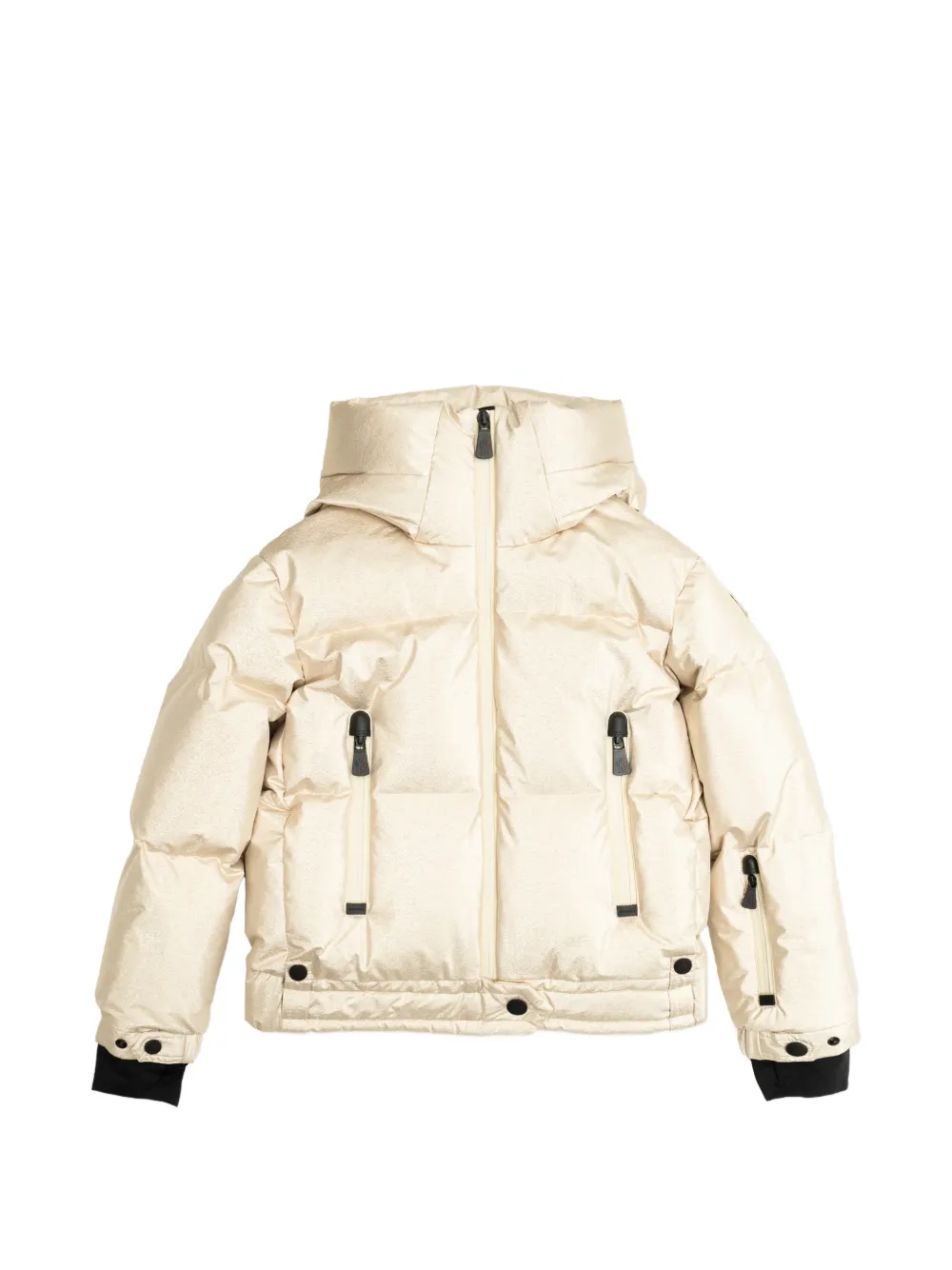 

Пуховик с капюшоном Moncler Enfant, золотой