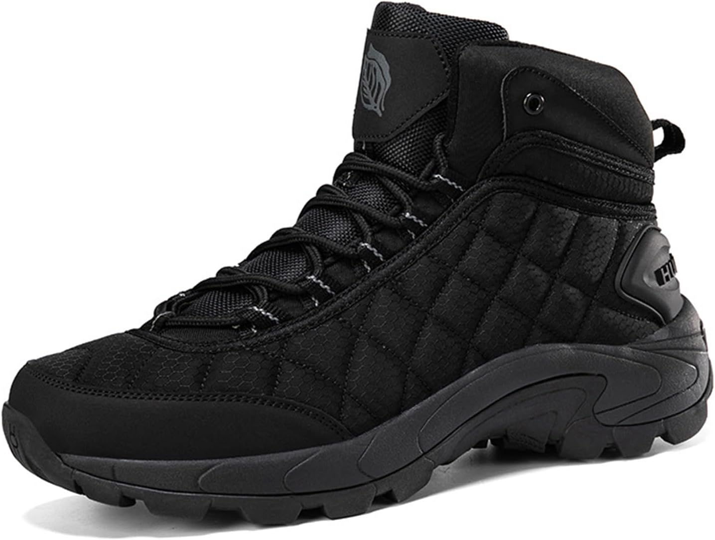 

Мужские тактические ботинки OXNGEOS с противоскользящей подошвой, удобные легкие туристические ботинки для работы, тренировок и походов, черный