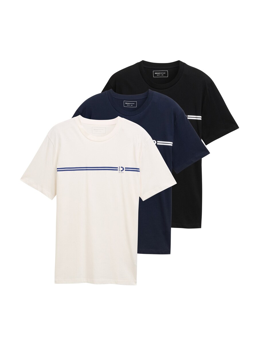 

Рубашка TOM TAILOR DENIM, цвет marine blue/Gentian/Black/White