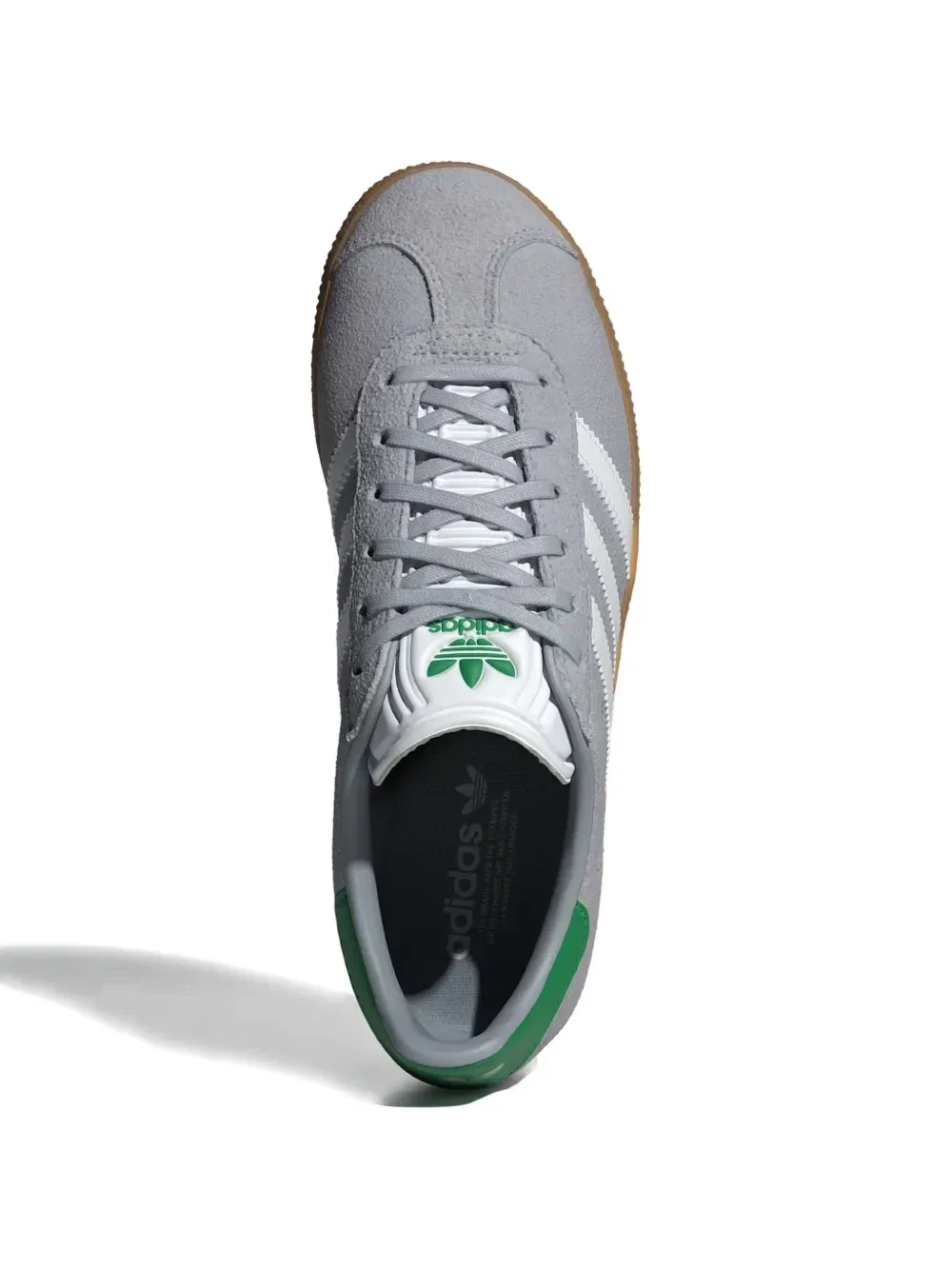 Кроссовки Gazelle с тремя полосками Adidas Kids, серый — фото 4