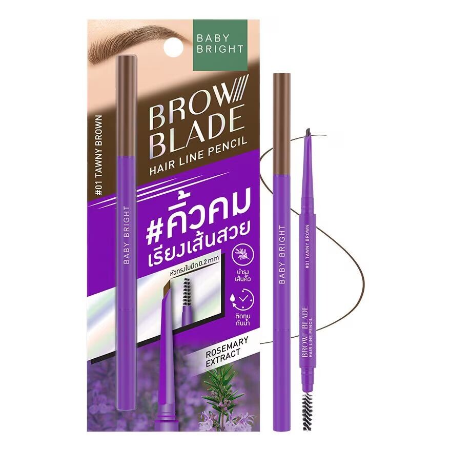 

Baby Bright Карандаш для линии роста волос Brow Blade 0,05г. 01 Тони Браун, Tawny Brown