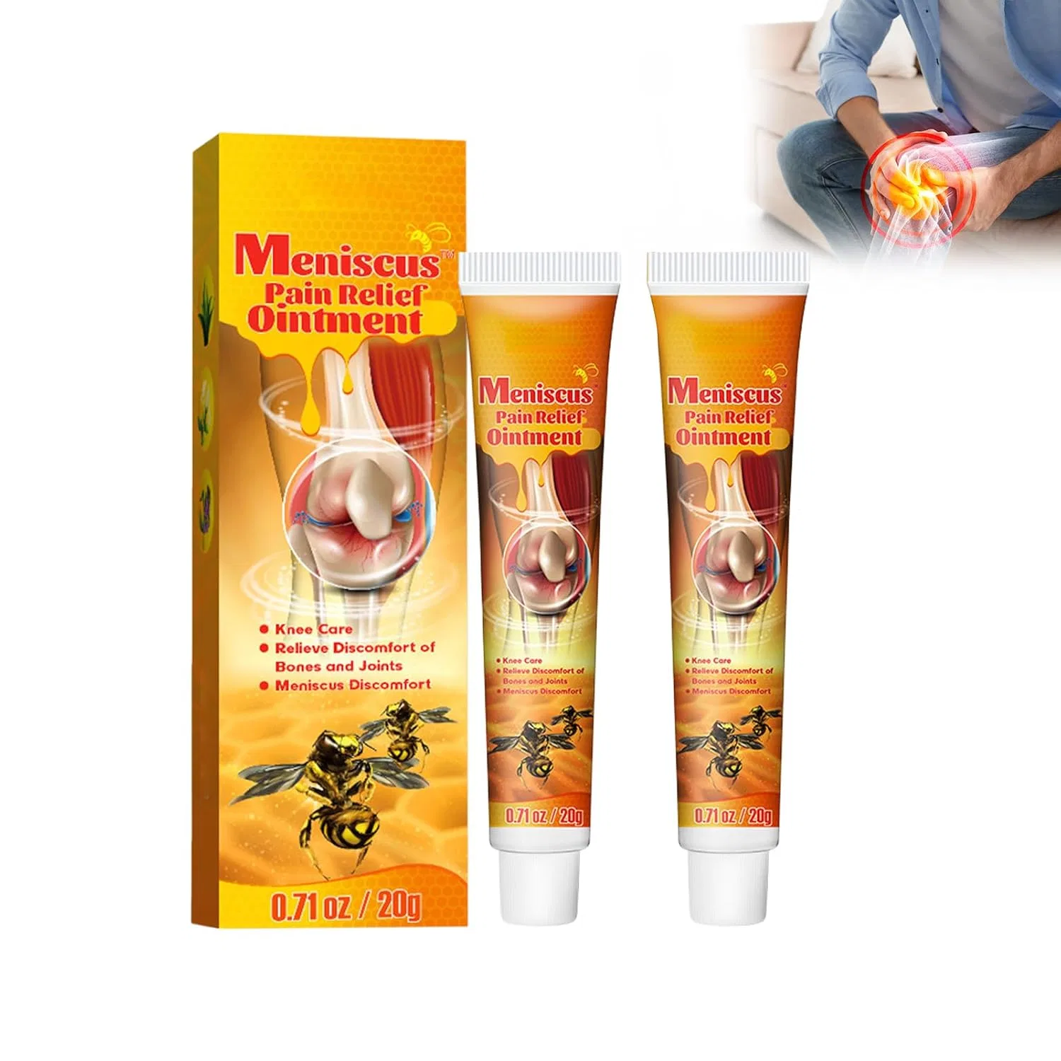 Крем с пчелиным ядом для суставов и мышц, 35 г, 2 шт. Generisch