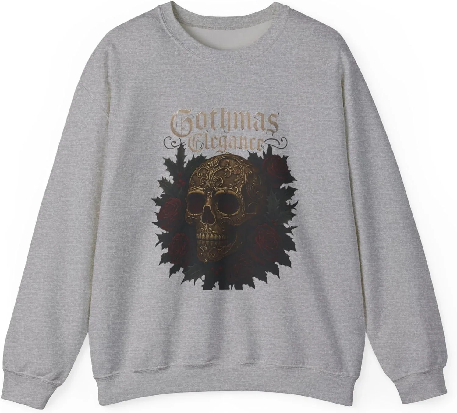 Gothmas Elegance свитшот с черепом | готический праздничный