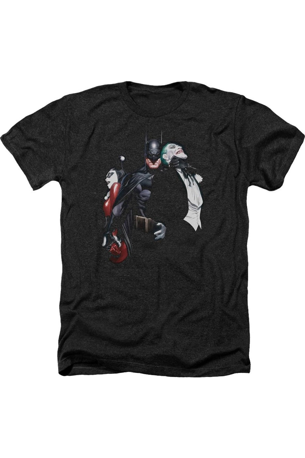 

Футболка/футболка Batman Joker Harley Choke для взрослых Heather Gildan, черный