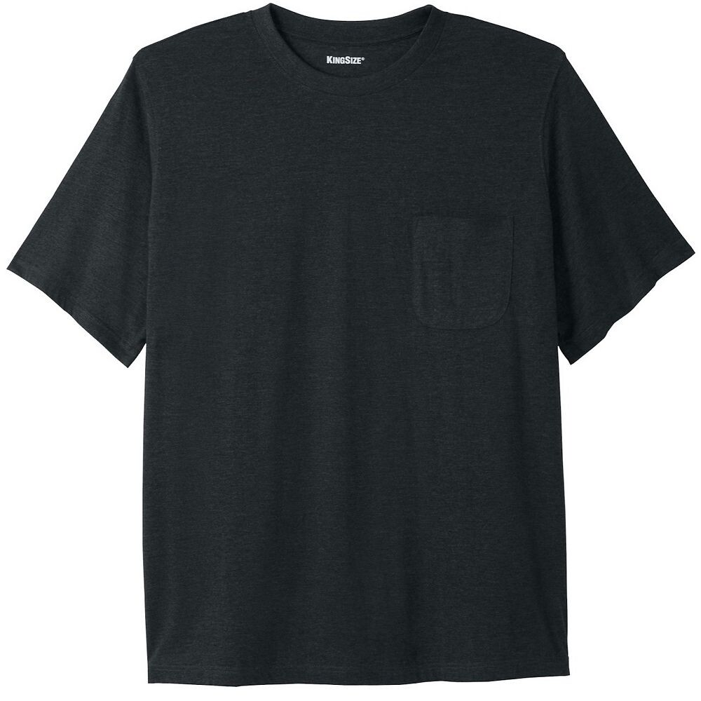 

Мужская ультралегкая комфортная футболка Kingsize Big & Tall KingSize, цвет Heather Charcoal