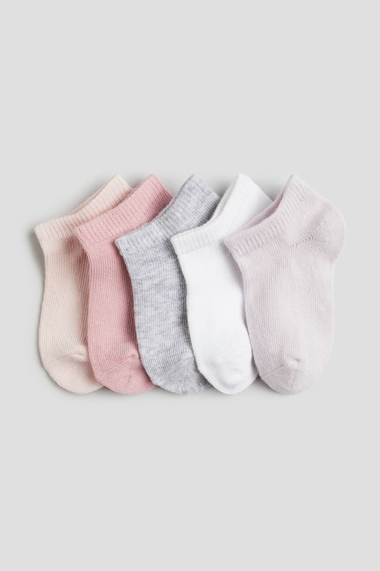 

Упаковка из 5 носков-кроссовок H&M, розовый