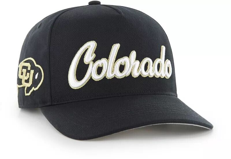 

Мужская черная регулируемая кепка Colorado Buffaloes '47 с надписью Overhand