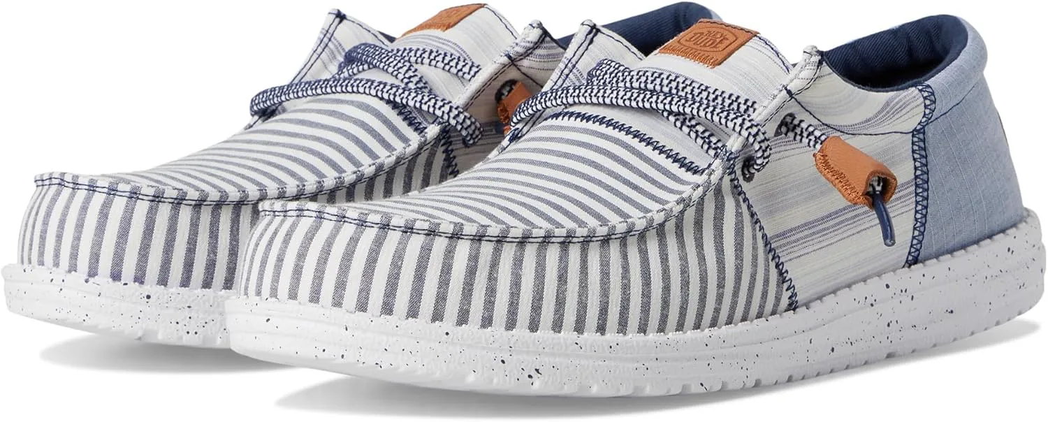 

Лоферы HEYDUDE Mens Wally Tri Nu Prep, сине-белый