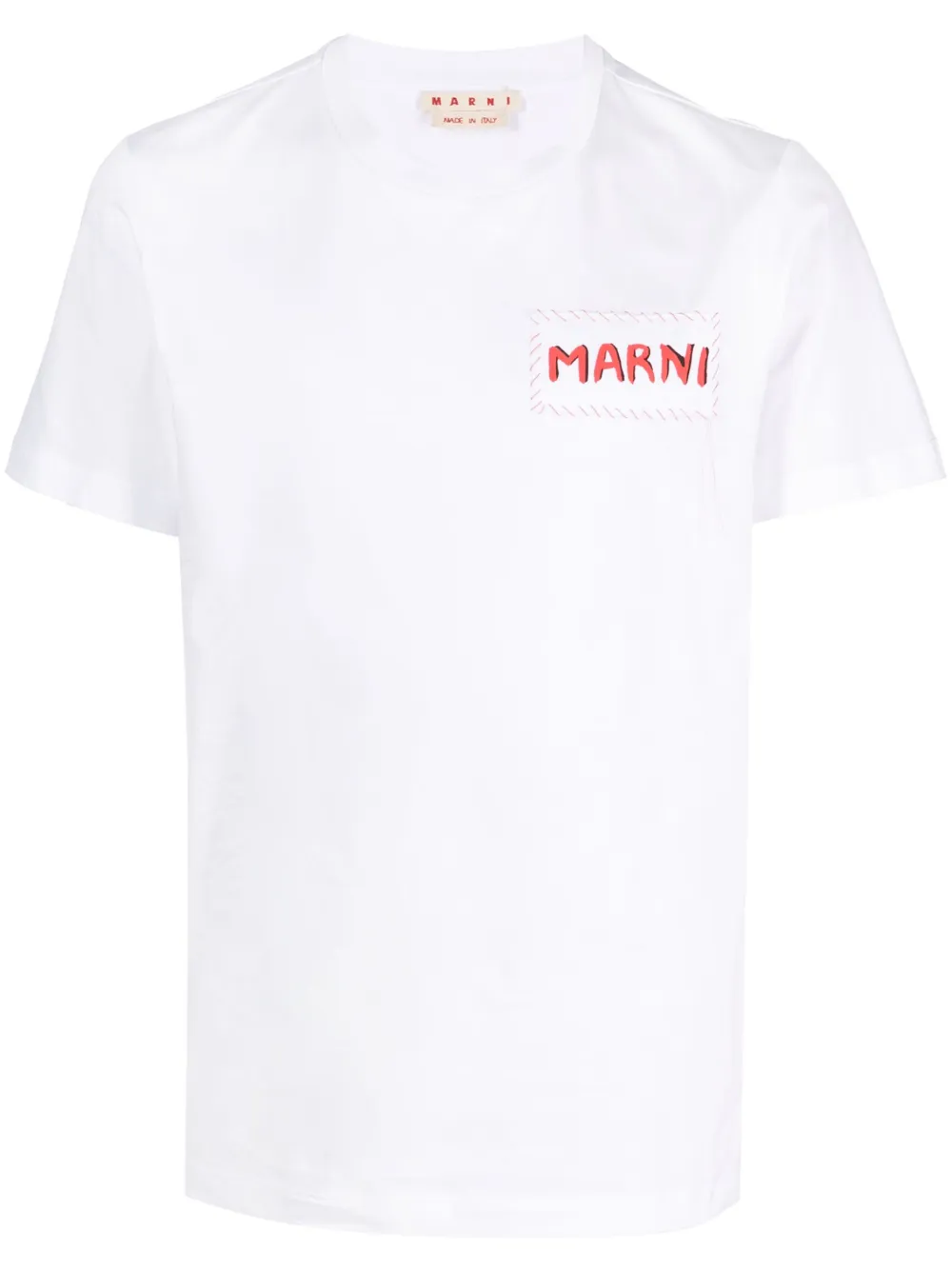 

Футболка с нашивкой-логотипом Marni, белый