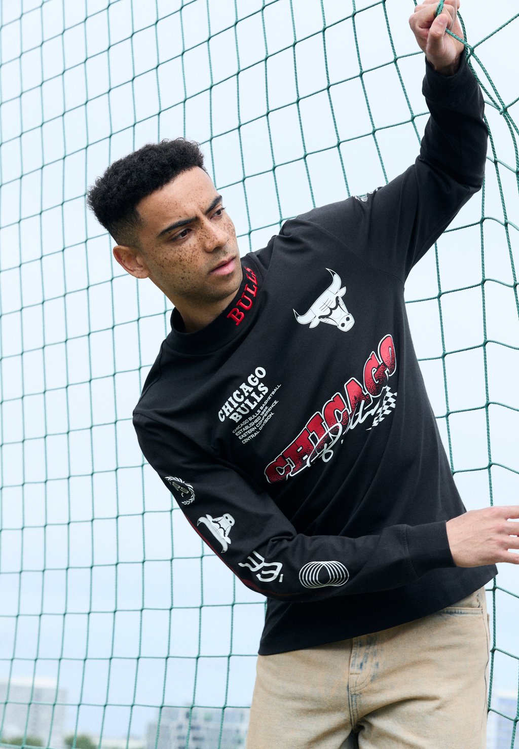 

Лонгслив NBA CHICAGO BULLS RACING LONG SLEEVE - Club wear New Era, черный