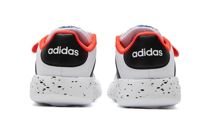 Кроссовки Adidas Grand Court 2.0 101 Sportswear Cloud White Core Black Bold Orange TD, белый/черный — фото 4