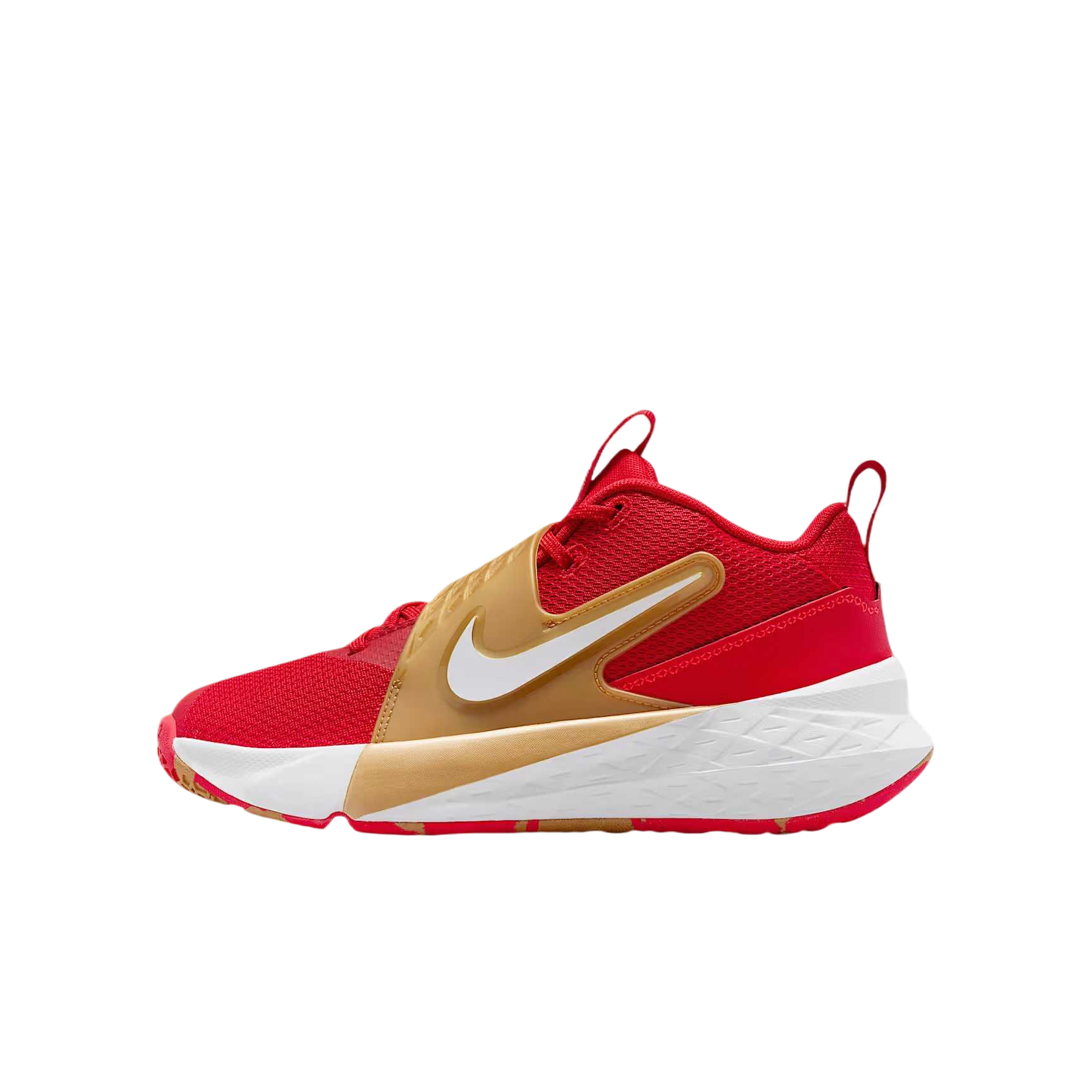 

Дышащие детские баскетбольные кроссовки Mid top Unisex Nike, university красный/metallic/bright темно красный/белый
