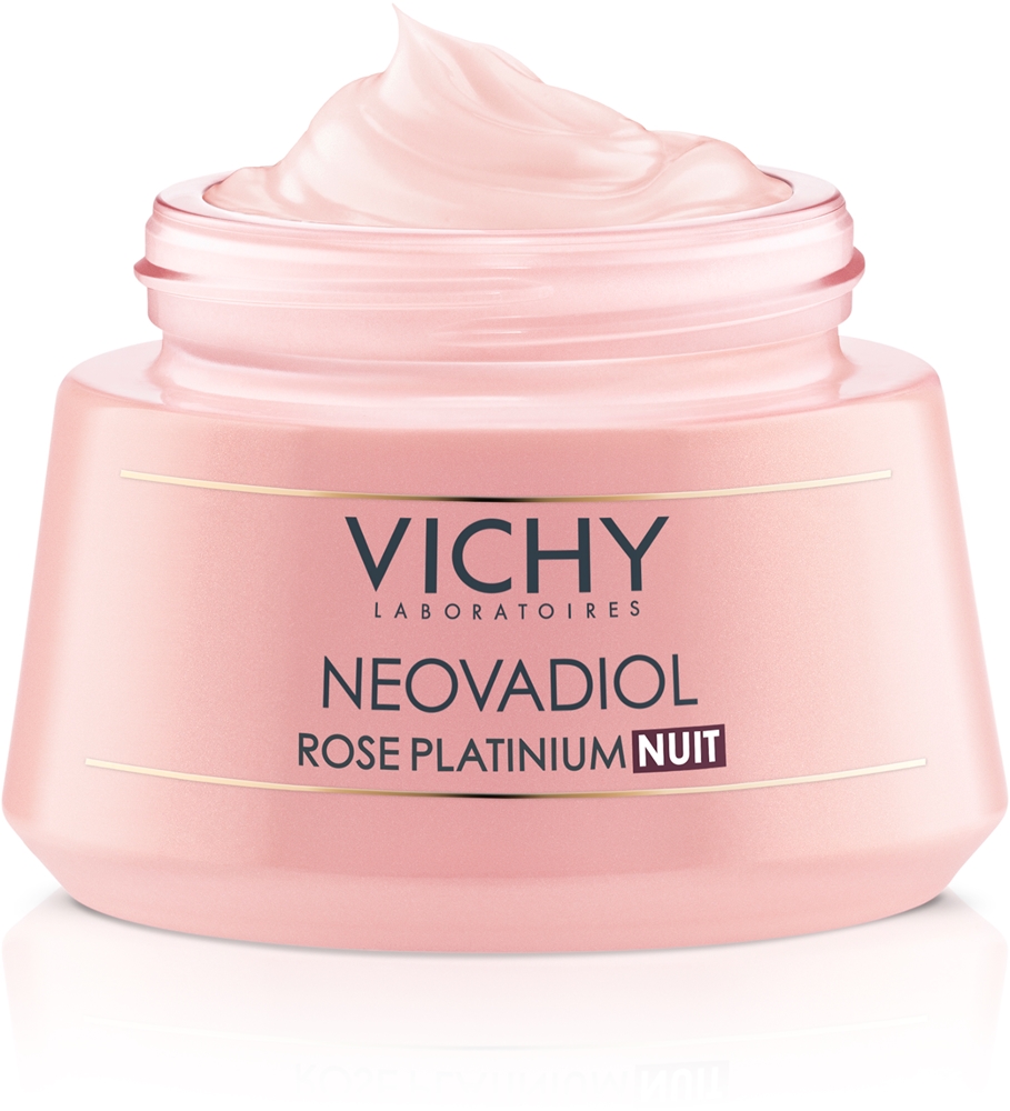 Крем для лица SPF VICHY Освежающий и уплотняющий ночной Neovadiol Rose Platinum для зрелой кожи — фото 2