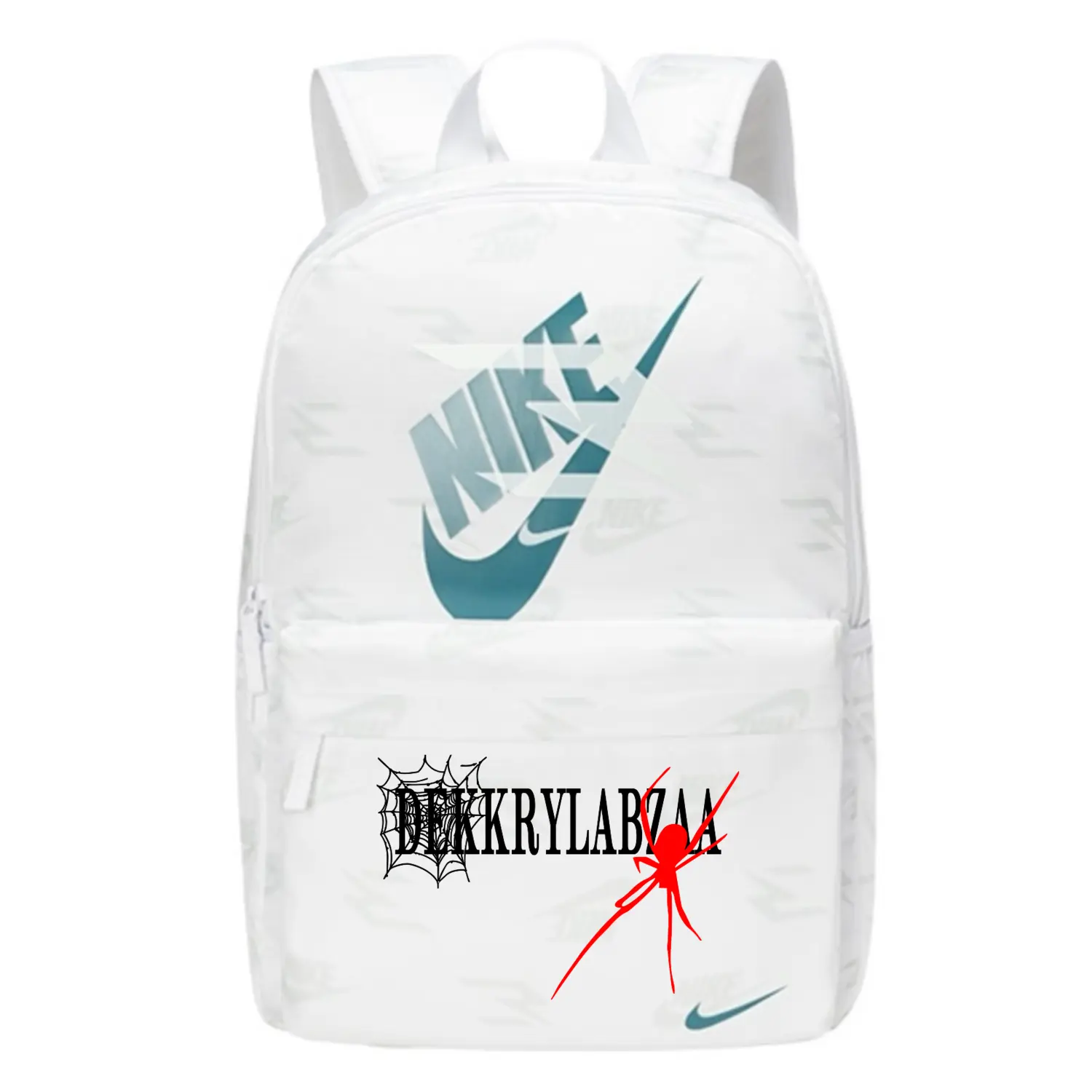 

Nike Полиэстеровый рюкзак унисекс ярко-белый, Spider