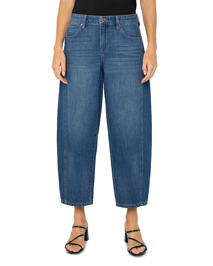 

Брюки Mid Rise Barrel Jeans в цвете Hartzell Liverpool Los Angeles, синий