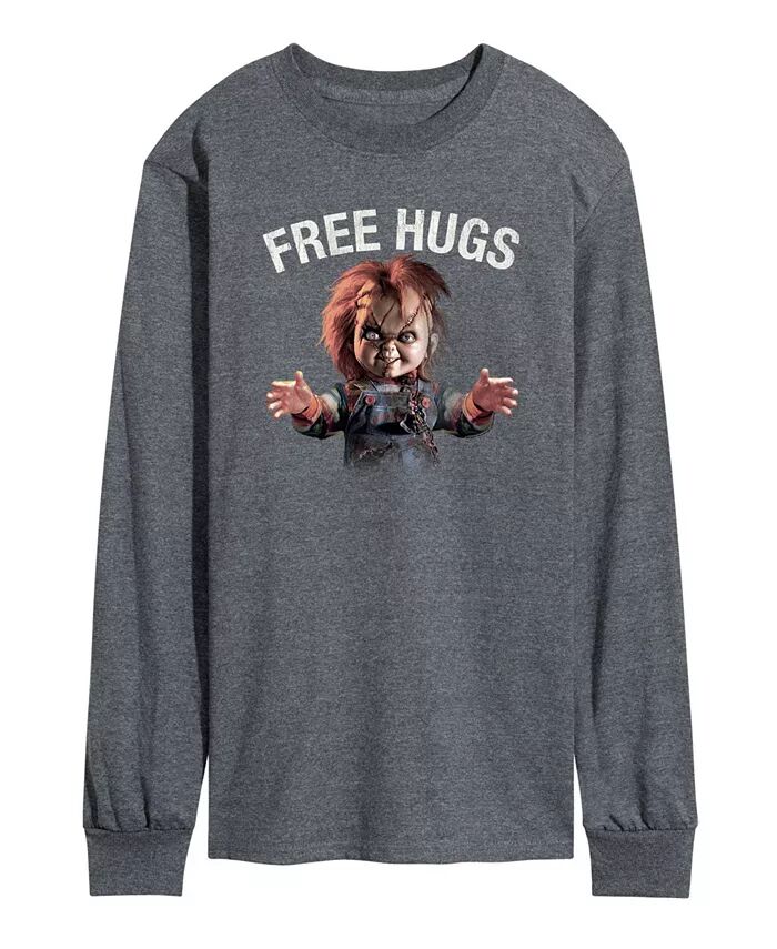 

Мужская футболка с длинным рукавом Chucky Free Hugs AIRWAVES, серый