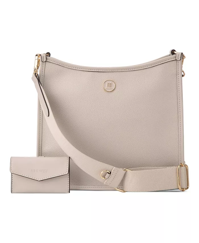 

Сумка кросс-боди Nalini Large Swing Nine West, серый