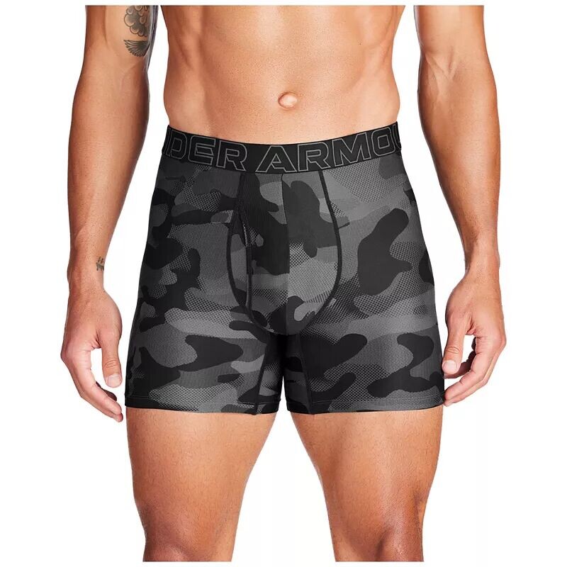 Комплект трусов-боксеров Under Armour Performance Tech, 3 предмета, черный/серый/камуфляж — фото 2