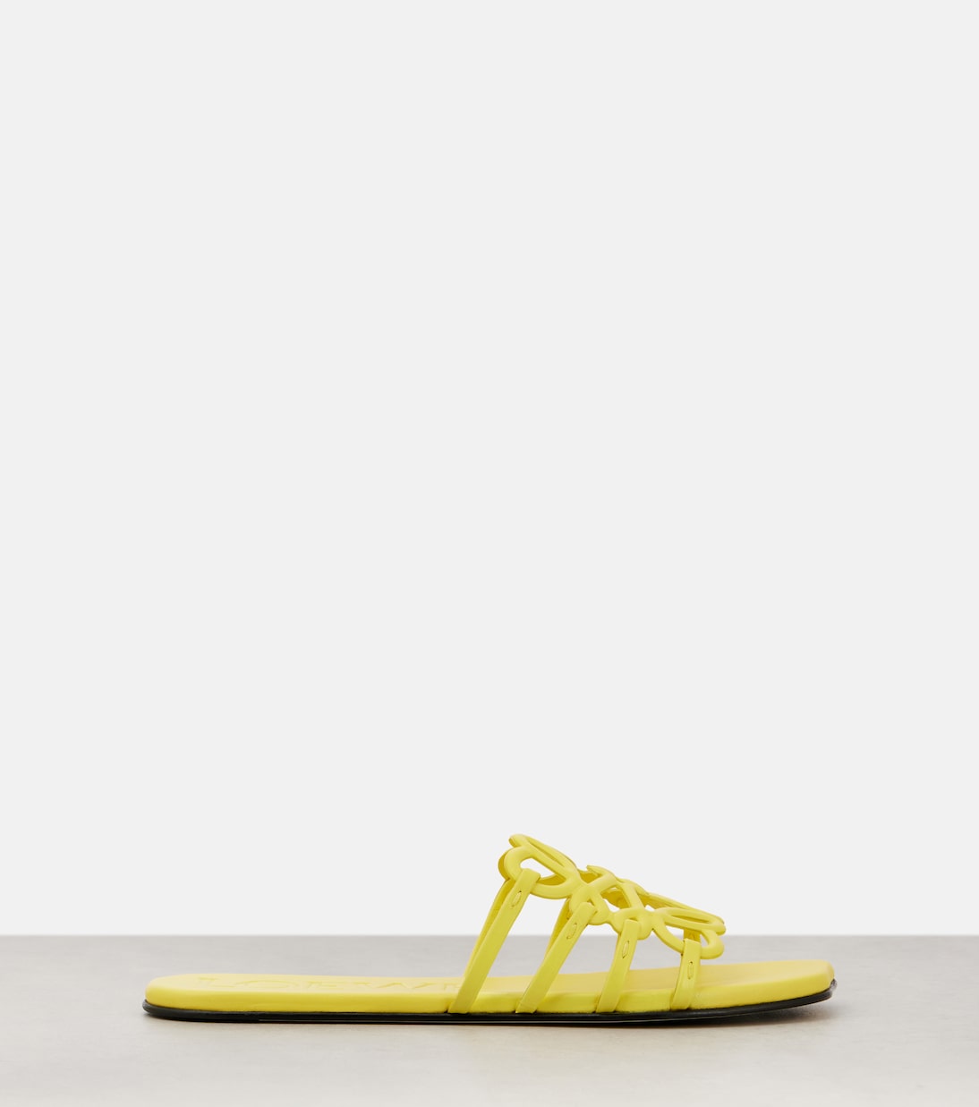 Сандалии Paula's Ibiza Petal Anagram из кожи Loewe, желтый — фото 4