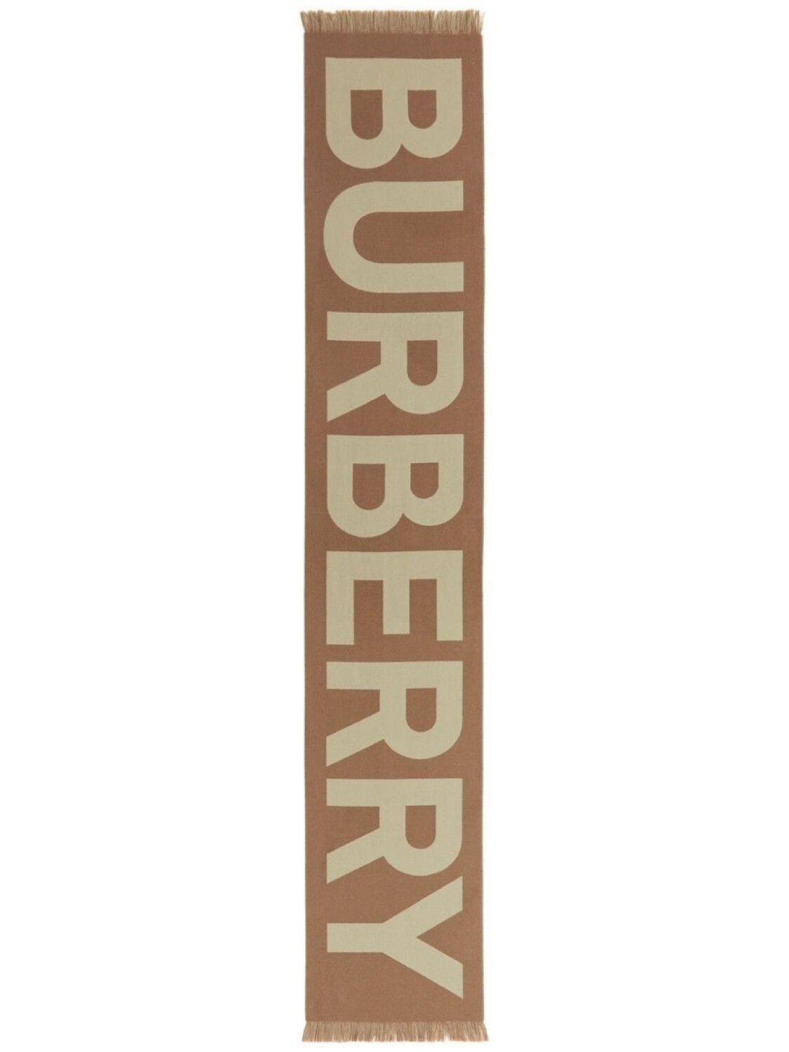 

Burberry жаккардовый шарф с логотипом, коричневый