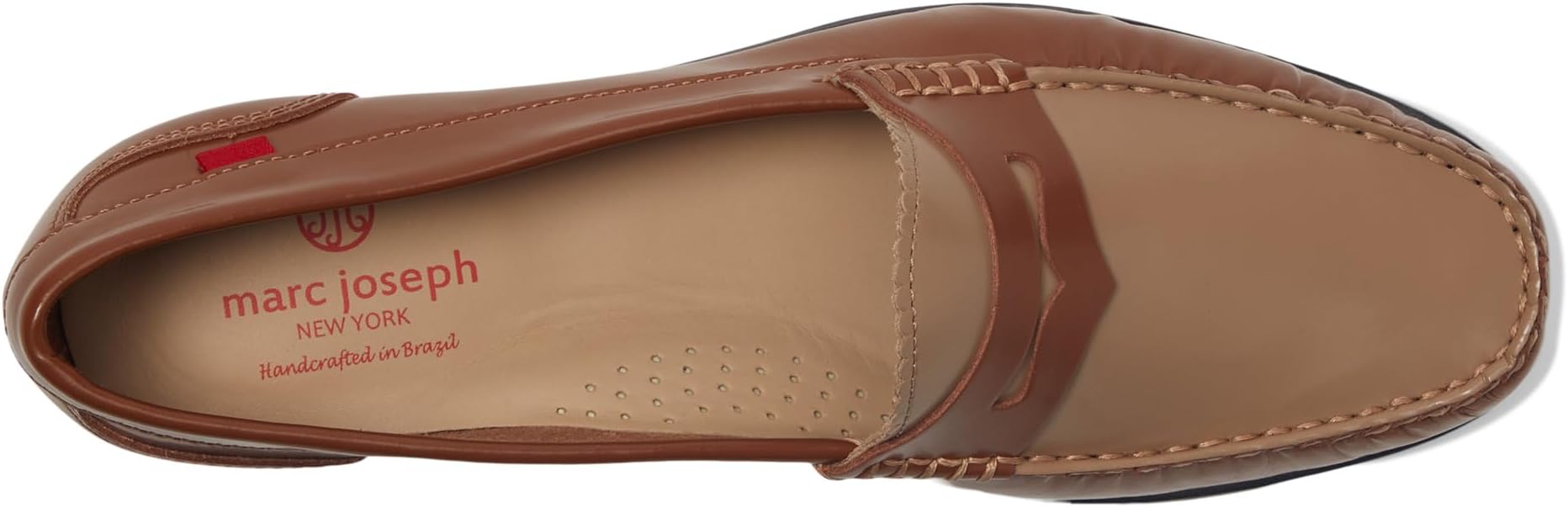Лоферы Marc Joseph New York East Village 2.0, цвет Cognac & Sand Pollished Napa — фото 2