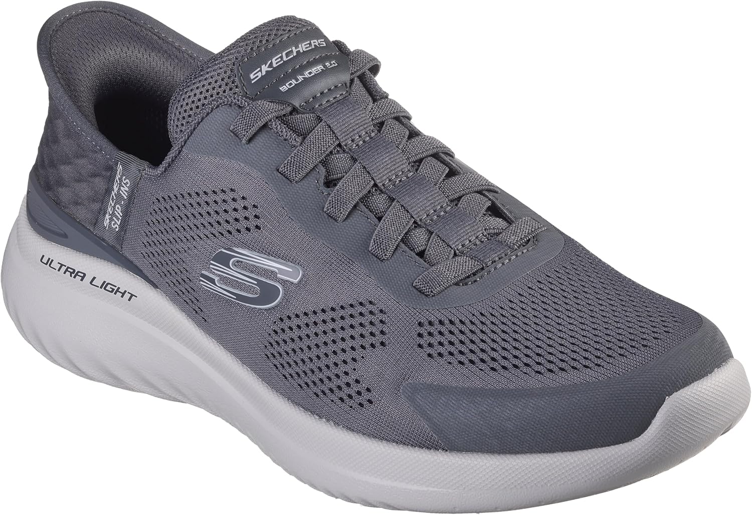 Мужские слипоны Skechers Bounder 2.0 Emerged, Charcoal — фото 4