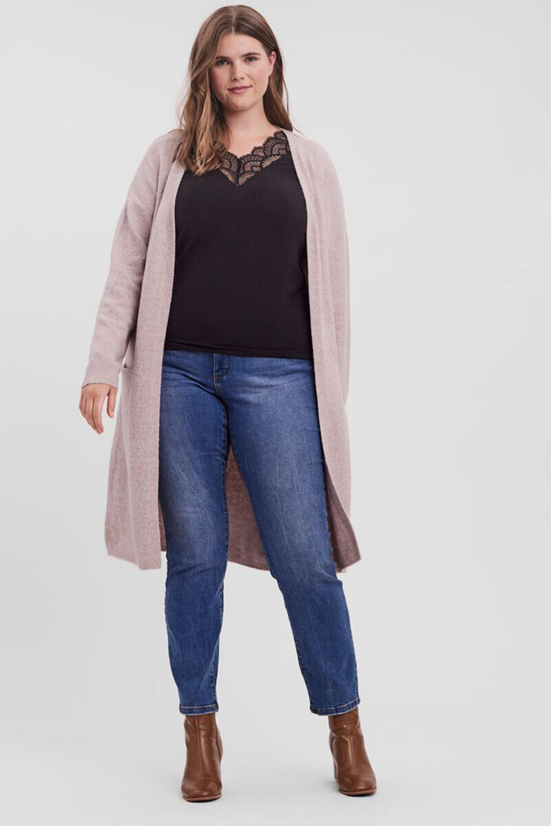 

Длинный кардиган изогнутой формы Vero Moda Curve, фиолетовый