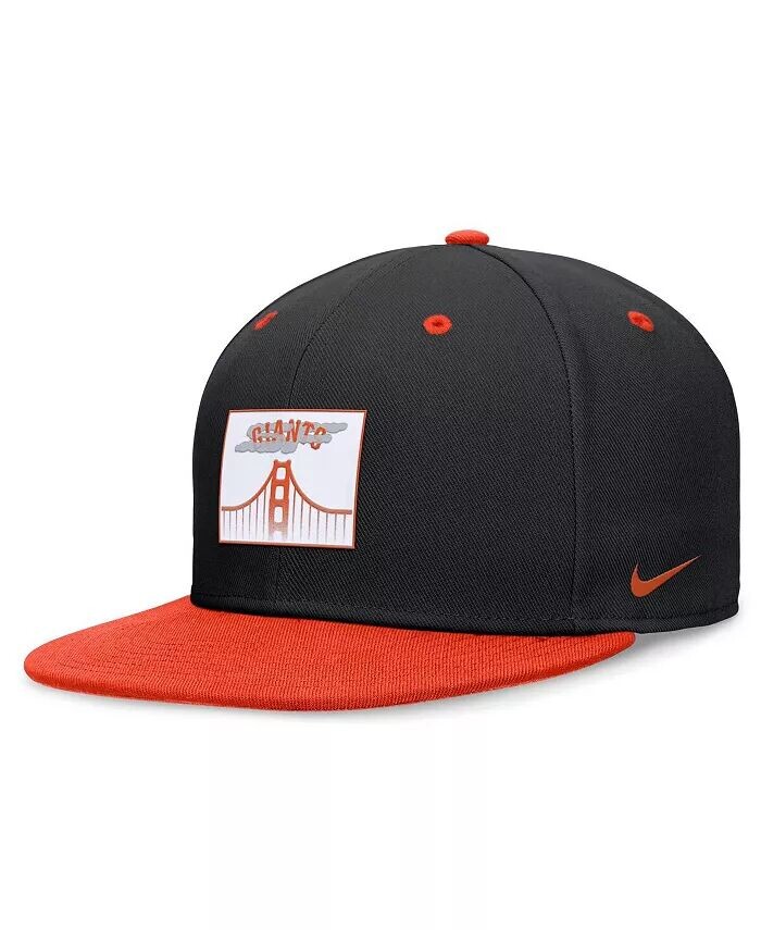 

Мужская черная/оранжевая приталенная шляпа San Francisco Giants City Connect Nike, черный