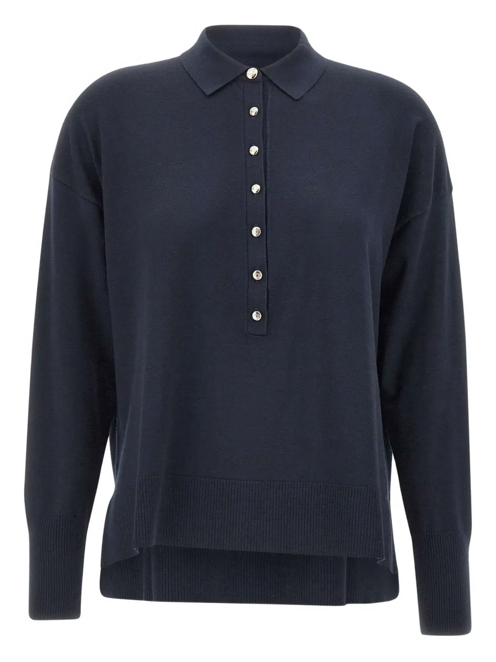 

Поло на пуговицах ELENA MIRO`, синий