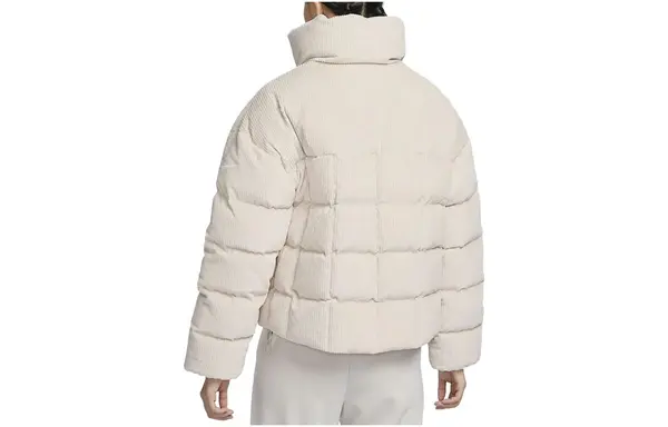 Куртка спортивная одежда основные therma fit oversize вельветовый пуховик Nike, коричневый — фото 2