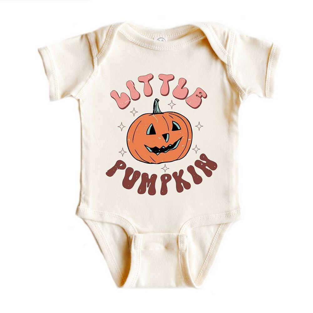 

Детское боди в стиле ретро Little Pumpkin The Juniper Shop, цвет Natural