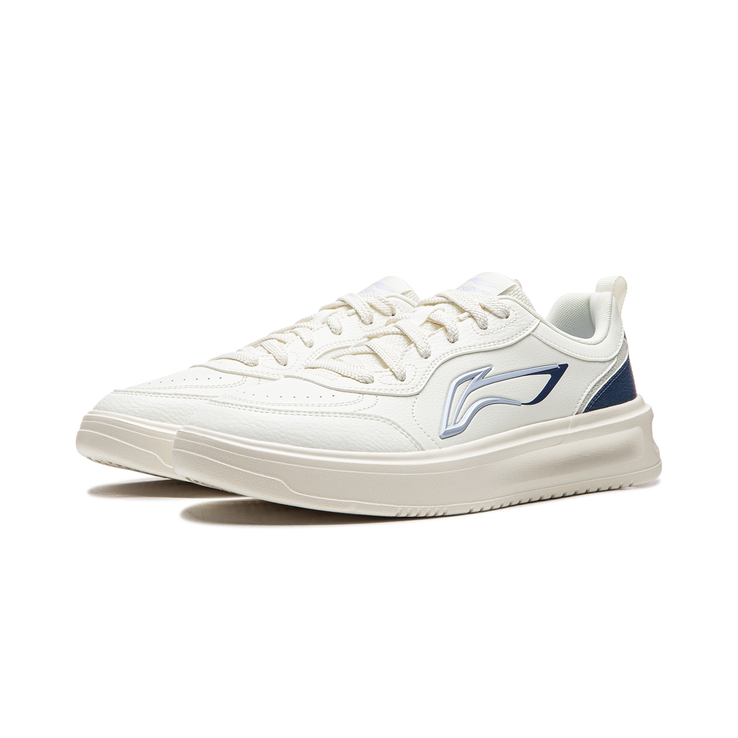 Li Ning Good Luck Slip Resistant Cushioning Abrasion Resistant Height Increasing Low top Skateboard Shoes Men's Li-Ning, айвори/frost синий/moon tide синий — фото 4