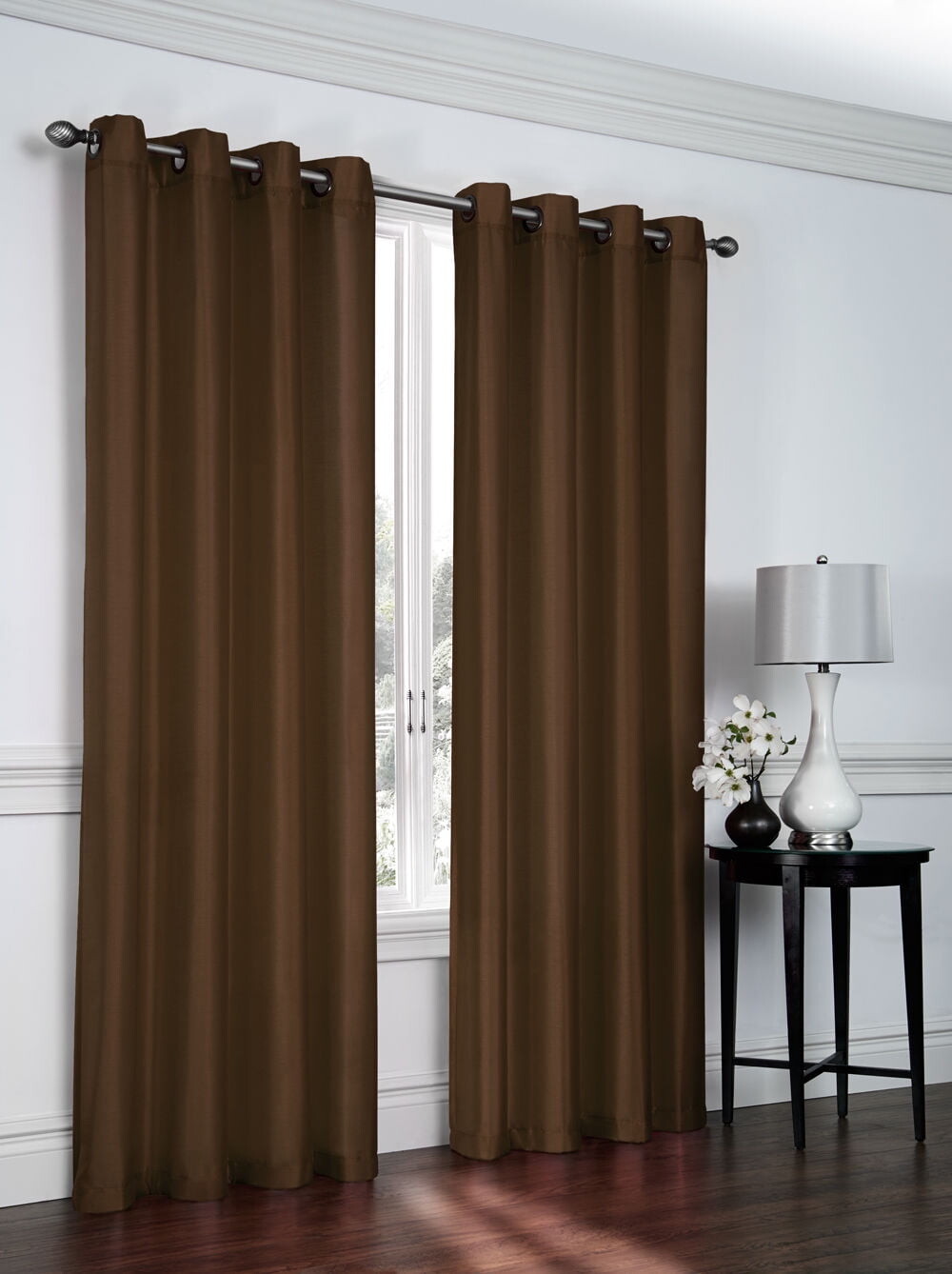 

Комплект штор с люверсами Regal Home Collections GoodGram, коричневый