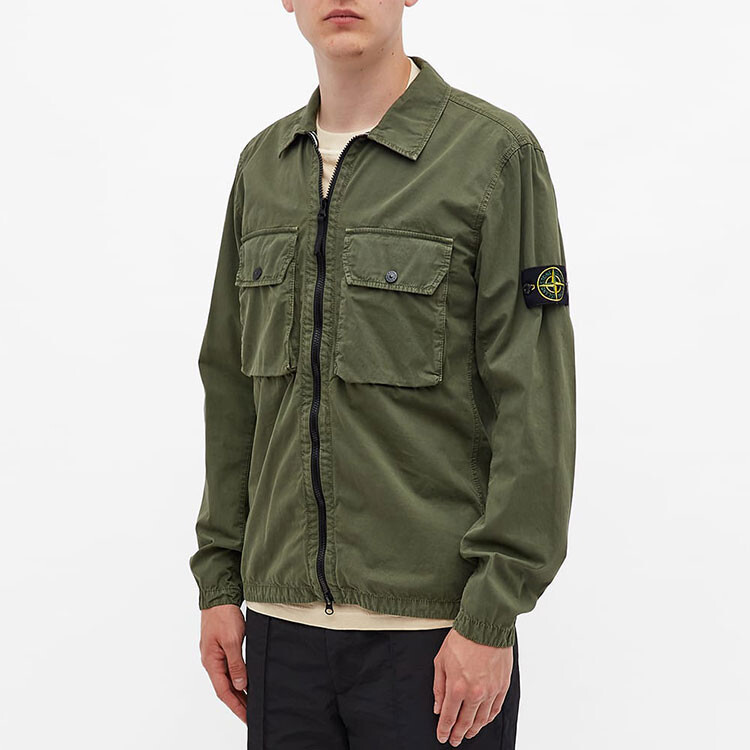 Куртка мужская зеленая Stone Island, зеленый — фото 3