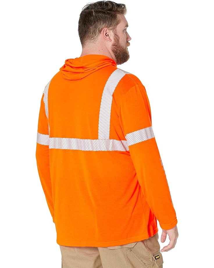 

Футболка Caterpillar Big & Tall Ansi Hi-Vis UPF Hooded Banner Tee, цвет Hi-Vis Orange