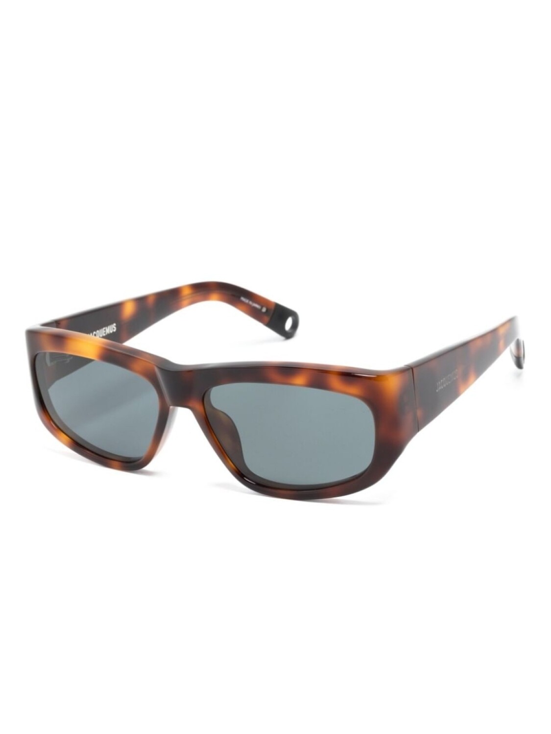 Jacquemus солнцезащитные очки Les Lunettes Pilota в прямоугольной оправе, коричневый — фото 2