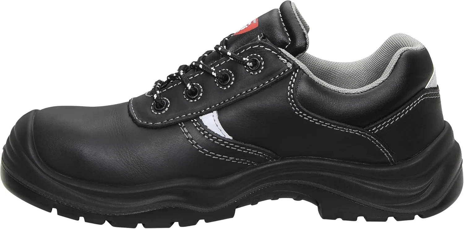Защитные ботинки ELTEN Jori Basic Compo Low S3, женские и мужские, кожаные, с композитным защитным носком (легче стального), легкие, классические, Black. — фото 3