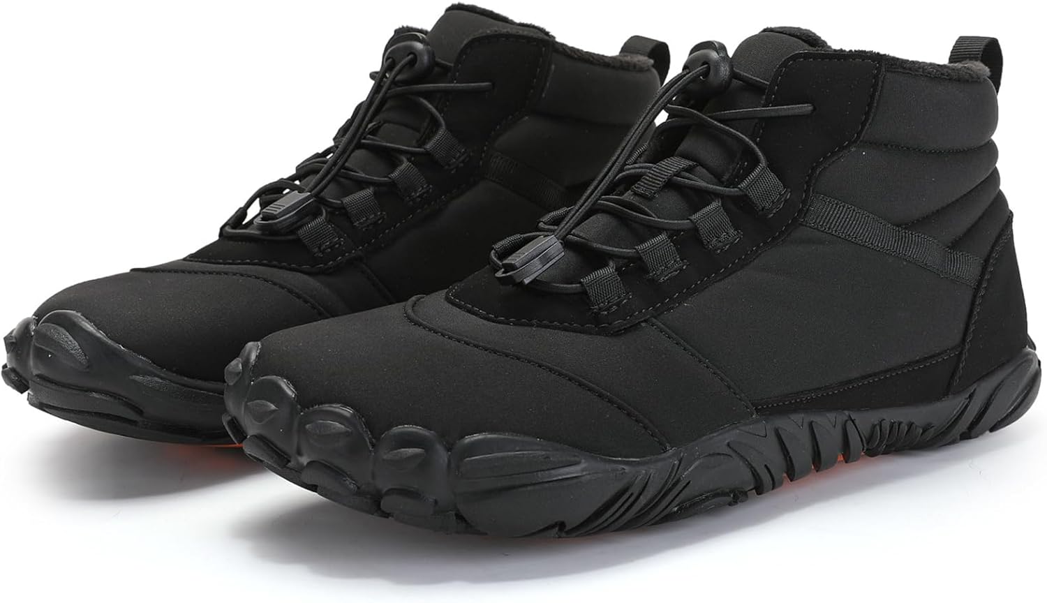 

Женские и мужские теплые сапоги Zeberfi с мехом для снега, зимние трекинговые ботинки, противоскользящие, водонепроницаемые, для походов и повседневной носки, легкие наружные ботинки до щиколотки, черный